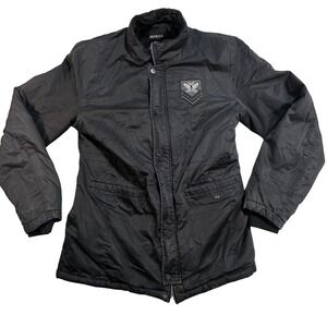 Winter Jacket Softshell Men 3XL Black Quilted Lined Jacket Bee Patch Street Gor